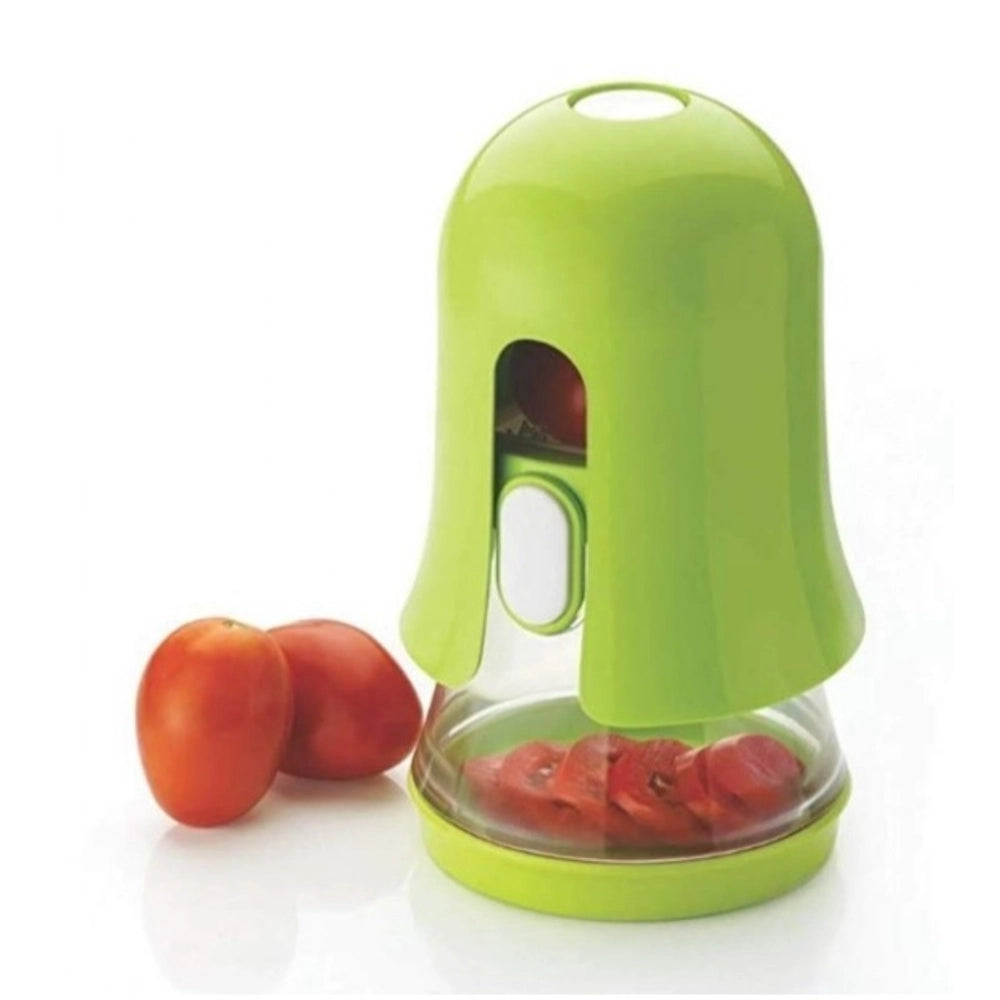 Amfyn Stainless Steel Multifunction Vegetable Cutter Chipser Manual Quick Dicer Fruit Slicer Non-Skid Base Slicer and Cutter Grater (Color: Assorted )