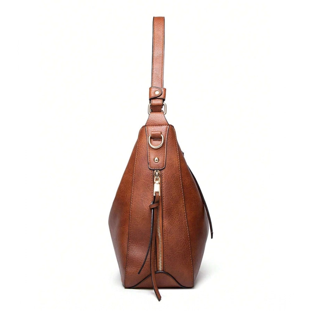 Amfyn Women's PU Leather Zipper Handbag