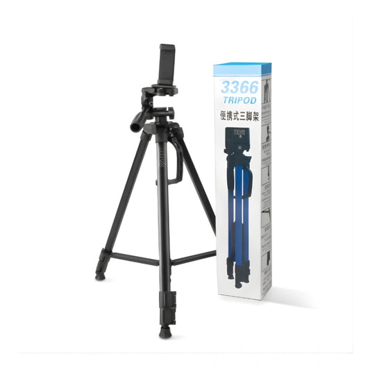 Amfyn Steel-Plastic Universal 55" Tripod with 360° Pan-Tilt Head