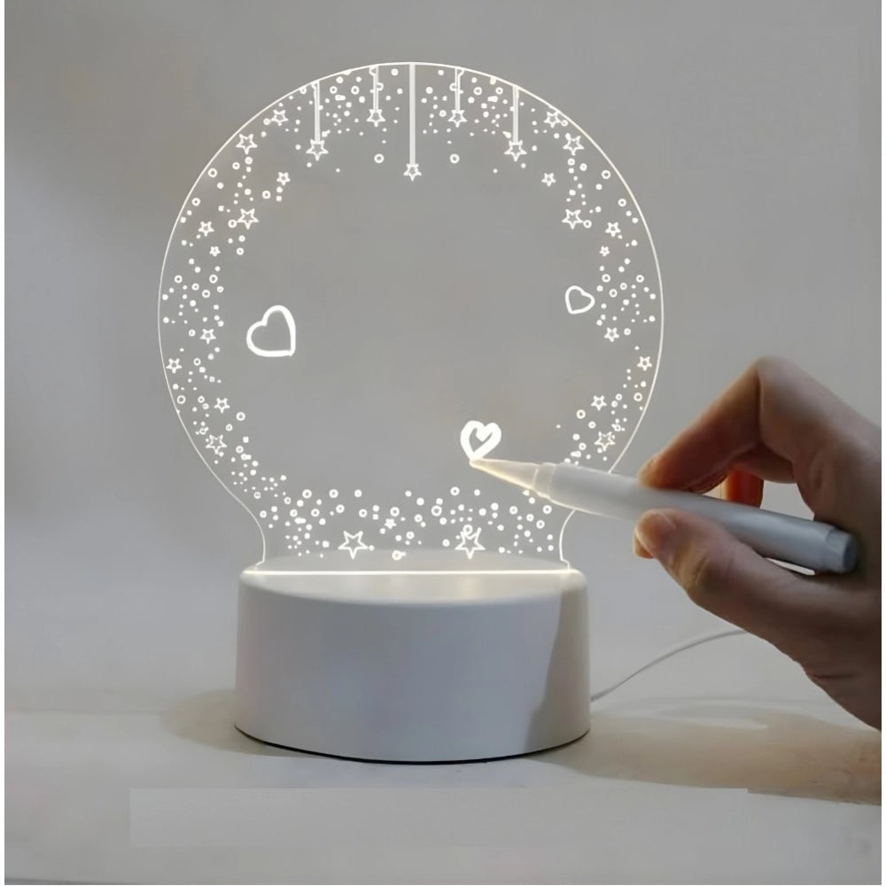 Amfyn Glass 3D Illusion LED Creative Visualization Lamp