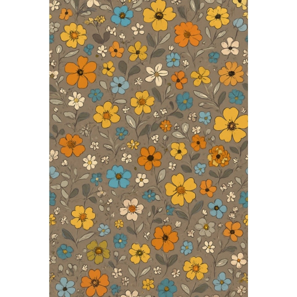 Amfyn Microfiber Floral Printed Single Bedsheet with 1 Pillow Cover (Multicolor)
