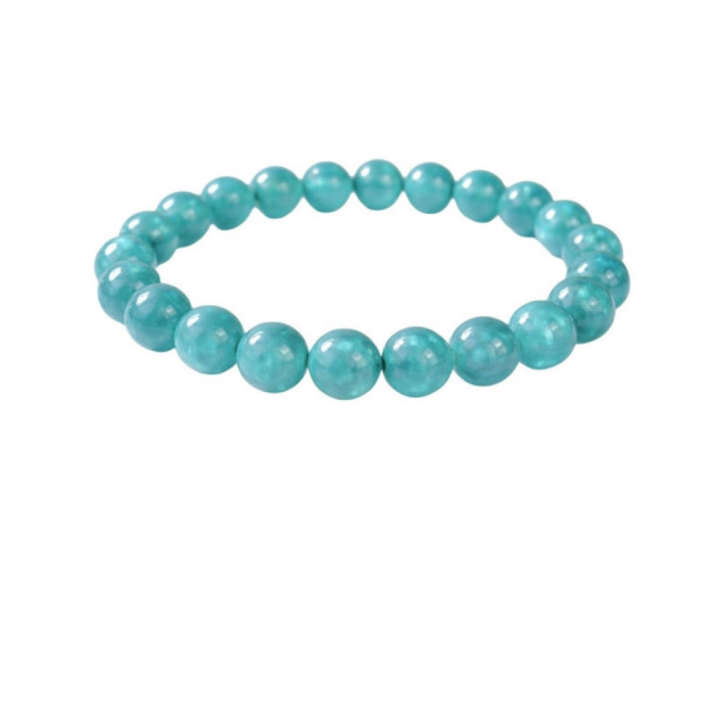 Amfyn Natural Crystal 8mm Amazonite Bracelet (Teal Green)