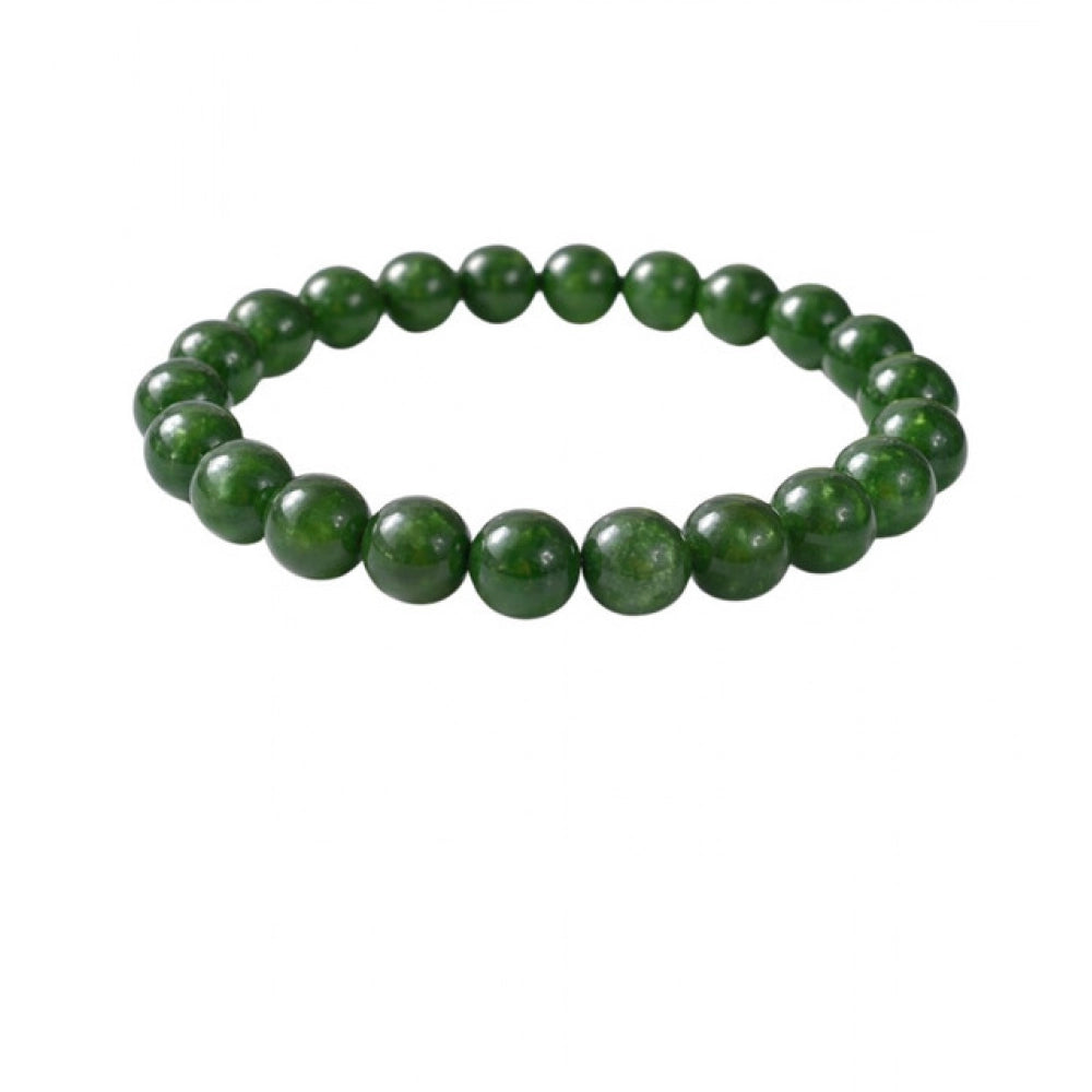 Amfyn Natural Crystal 8mm Green Aventurine Bracelet (Green)