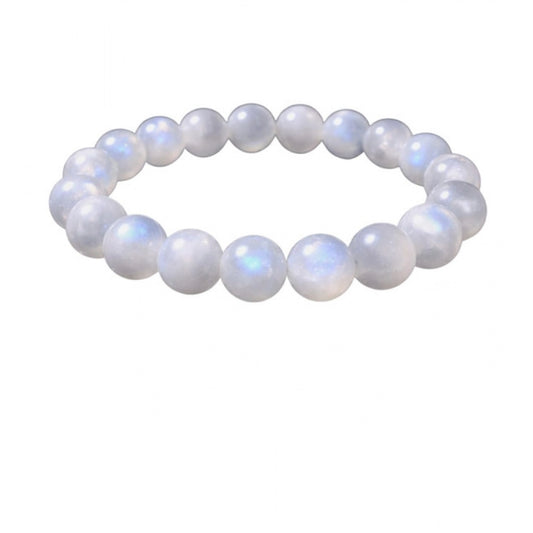 Amfyn Natural Crystal 8mm Moonstone Bracelet (White)