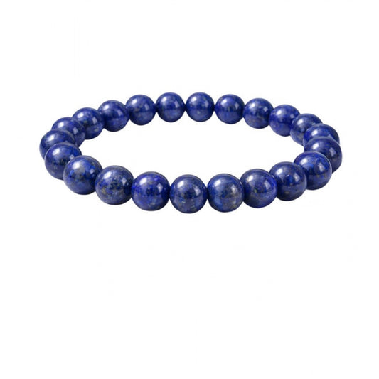Amfyn Natural Crystal 8mm Lapis Lazuli Bracelet (Dark Purple)