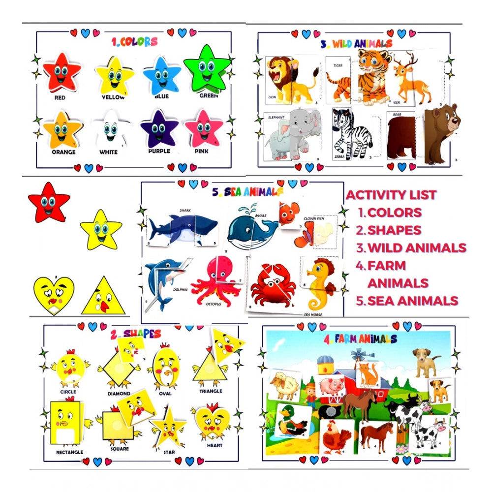 Amfyn My First Busy Book – Fun And Educational Activity Kit for Kids (2-4 Years, Multicolor)
