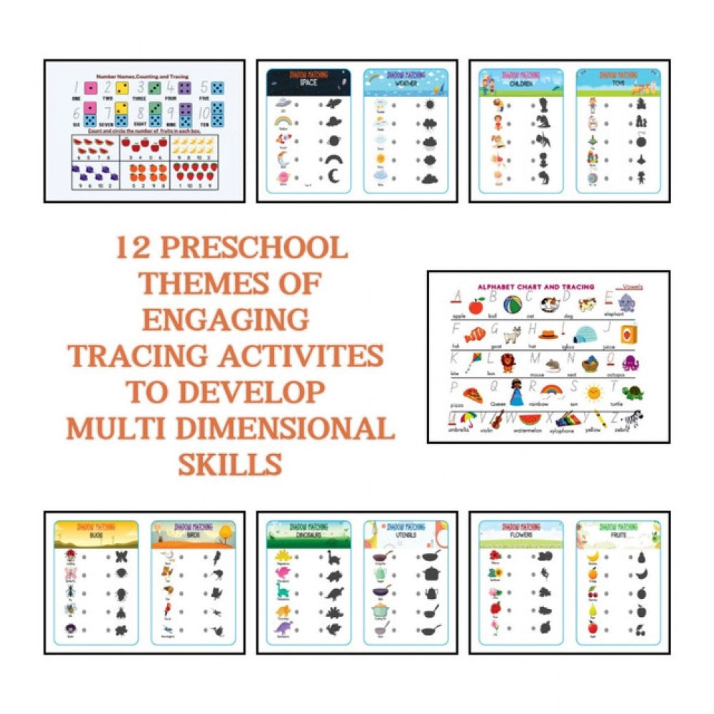 Amfyn Montessori Busy Book – Early Learning Activity Set (2–4 Years, Multicolor)