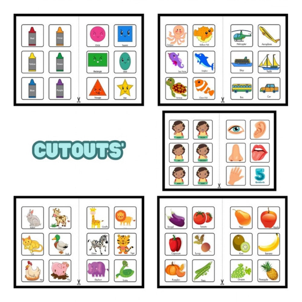 Amfyn Montessori Busy Book – Early Learning Activity Set (2–4 Years, Multicolor)