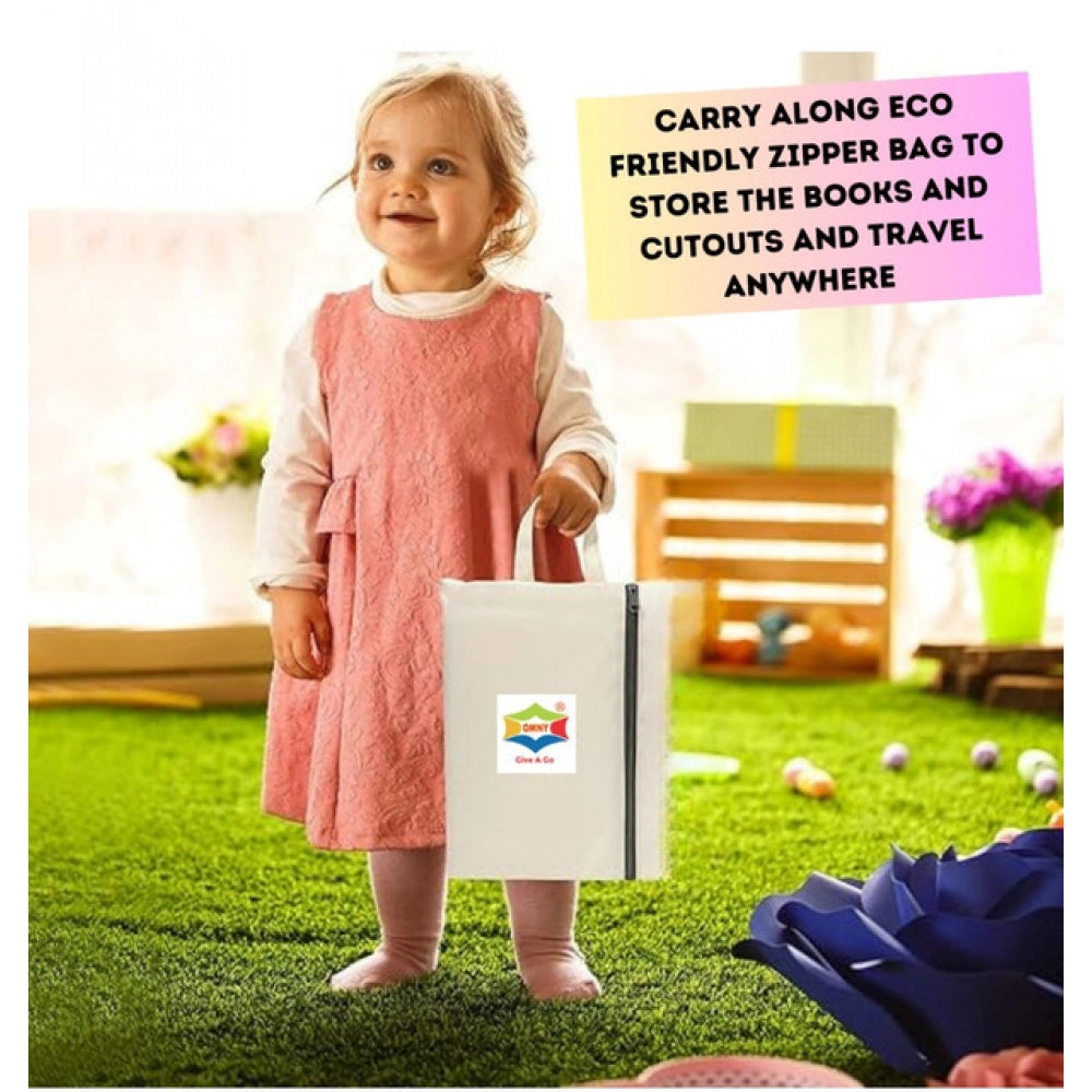 Amfyn Montessori Busy Book Benefits– Complete Early Learning Activity Book (2–4 Years, Multicolor)