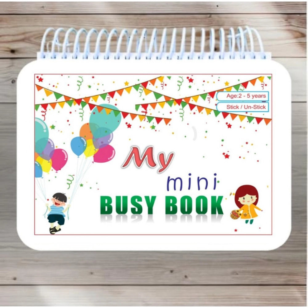 Amfyn Mini Busy Book – Early Learning Activity Book for Kids (2–4 Years, Multicolor)
