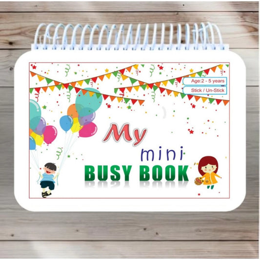 Amfyn Mini Busy Book – Early Learning Activity Book for Kids (2–4 Years, Multicolor)