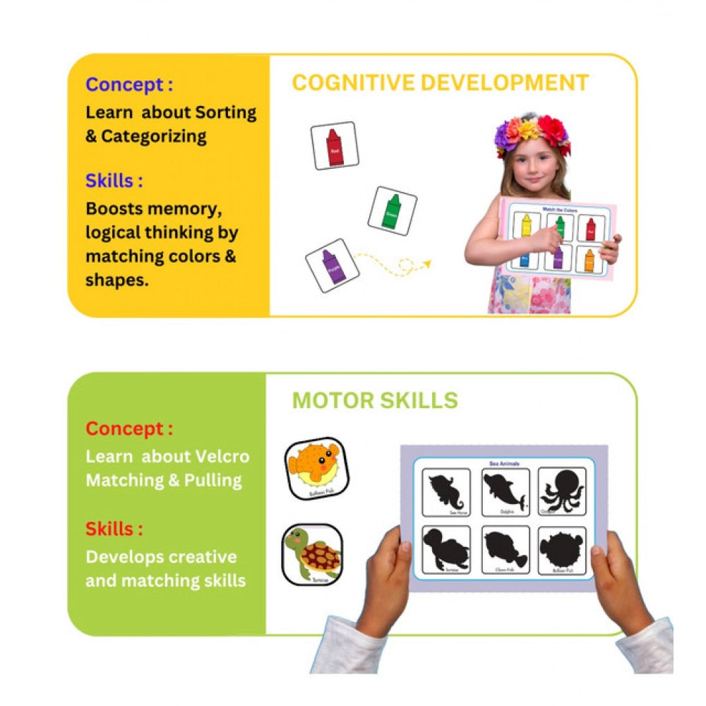 Amfyn Mini Busy Book – Early Learning Activity Book for Kids (2–4 Years, Multicolor)