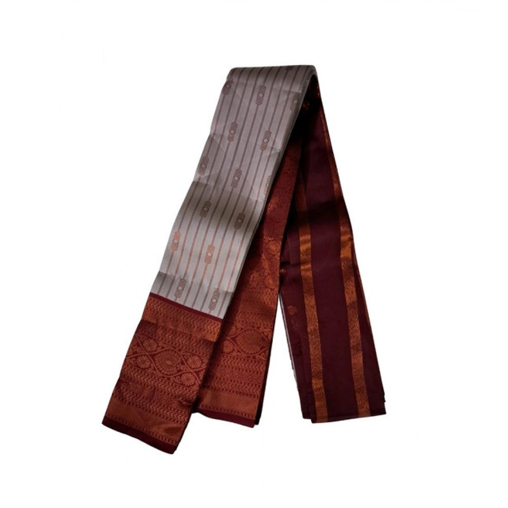 Amfyn Women's Soft Silk Wooven Saree With Unstitched Blouse 5.5Mtr (Multicolor)