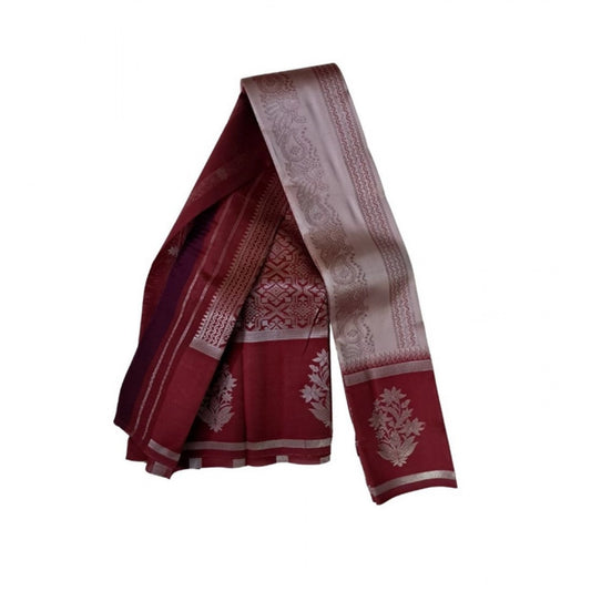 Amfyn Women's Soft Silk Wooven Saree With Unstitched Blouse 5.5Mtr (Multicolor)