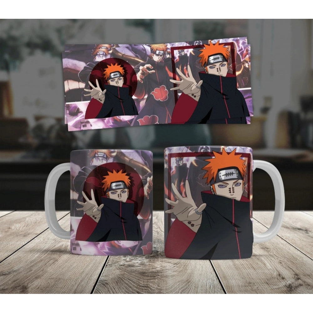 Amfyn Anime Pain (Akatsuki) Ceramic Printed Coffee Mug (White)