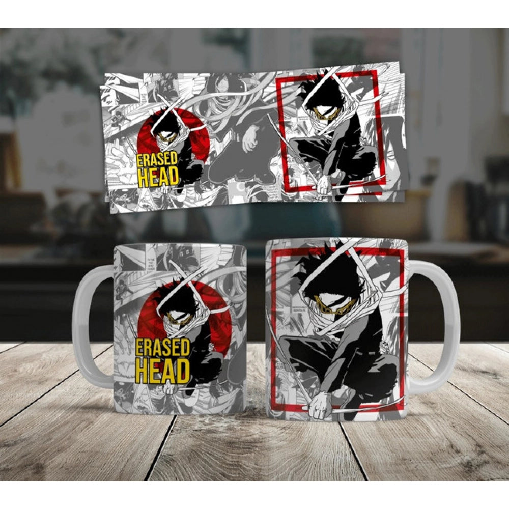 Amfyn Anime Erased Head Ceramic Printed Coffee Mug (White)