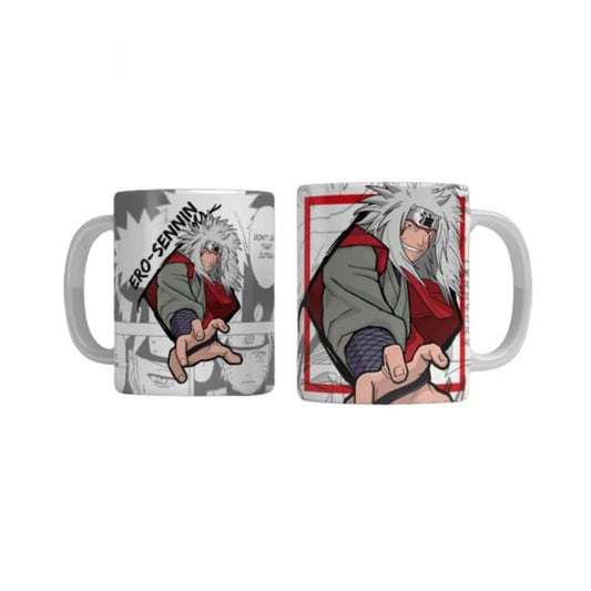 Amfyn Anime Jiraiya Ceramic Printed Coffee Mug (White)