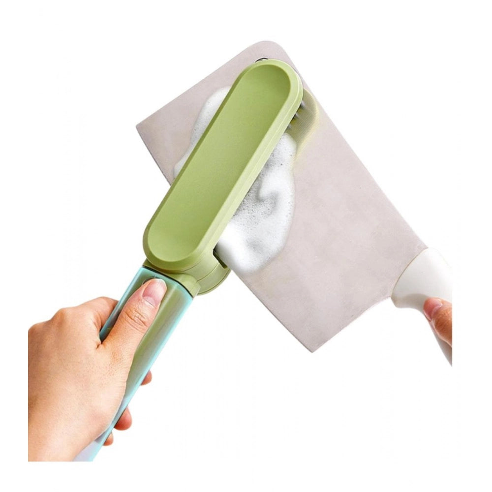 Amfyn Stainless Steel-Plastic Solid Kitchen Knife Cleaner Brush (Green)