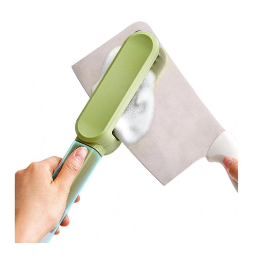 Amfyn Stainless Steel-Plastic Solid Kitchen Knife Cleaner Brush (Green)