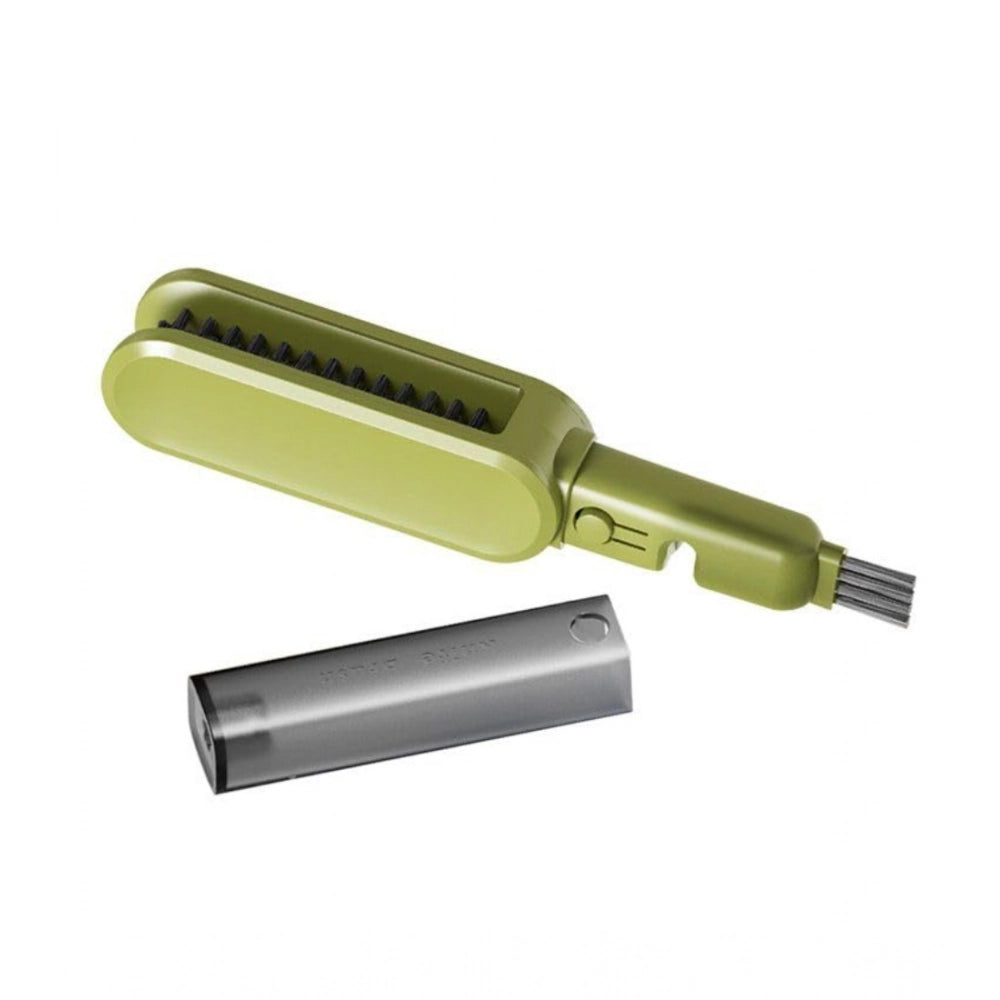 Amfyn Stainless Steel-Plastic Solid Kitchen Knife Cleaner Brush (Green)