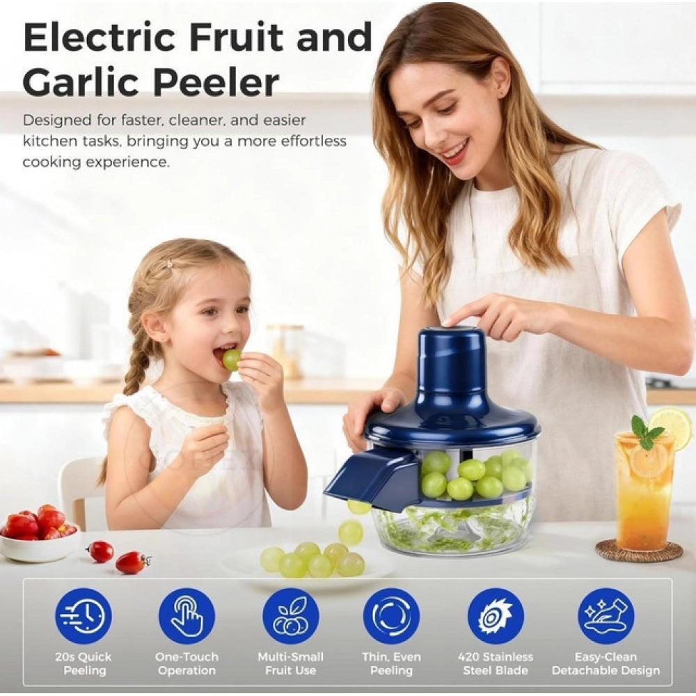 Amfyn Plastic Solid An Electric Automatic Peeler (Blue)