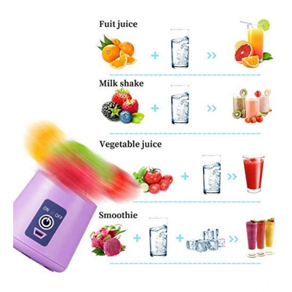 Amfyn Plastic Solid Electric USB Juicer (Purple)