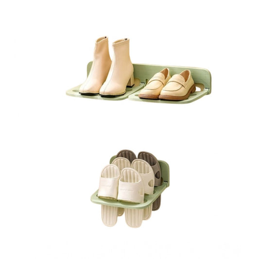 Amfyn Plastic Solid Wall Hanging Shoe Rack (Multicolor)