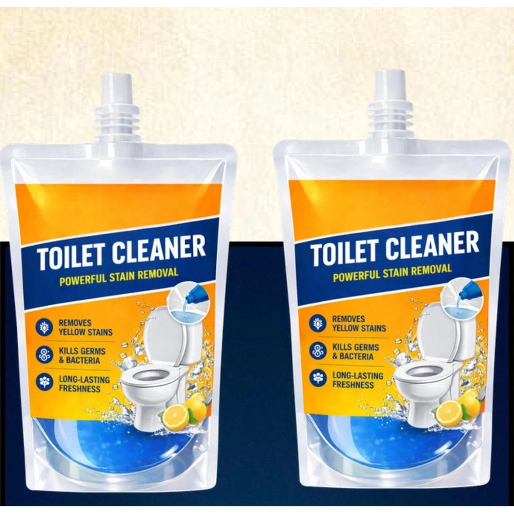 Amfyn Pack of 2 Ultra Clean Toilet Gel Liquid Cleaner Pouches 100 ML