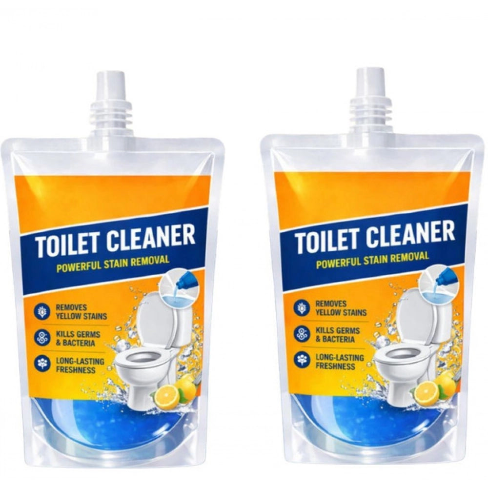 Amfyn Pack of 2 Ultra Clean Toilet Gel Liquid Cleaner Pouches 100 ML
