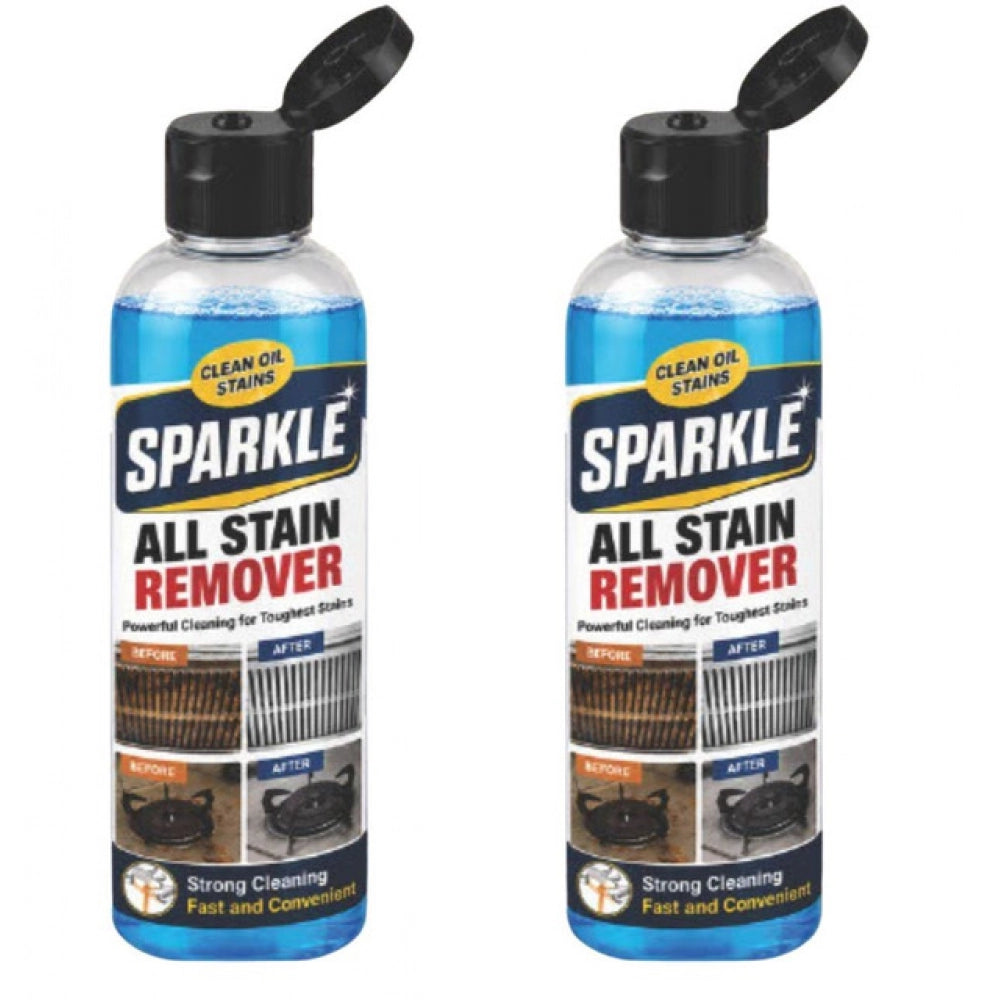 Amfyn Pack of 2 Sparkle Kitchen Stain Remover Liquid Bottles 100 ML