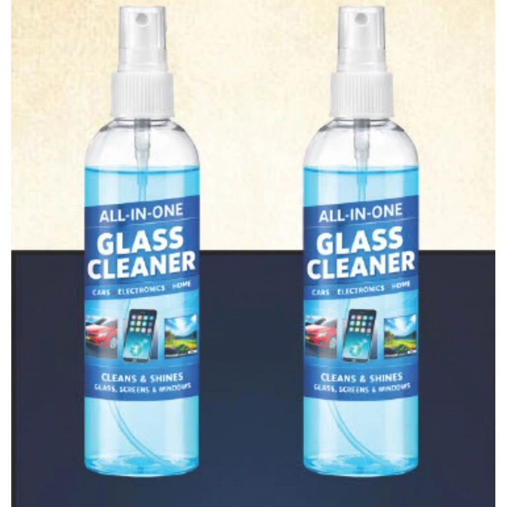 Amfyn Pack of 2 All-in-One Glass Cleaner Spray Bottles 100 ML