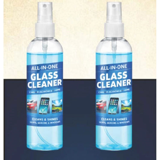 Amfyn Pack of 2 All-in-One Glass Cleaner Spray Bottles 100 ML