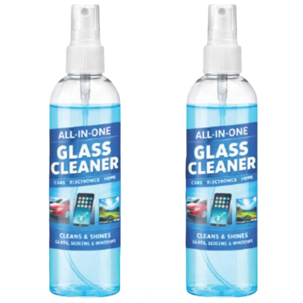 Amfyn Pack of 2 All-in-One Glass Cleaner Spray Bottles 100 ML