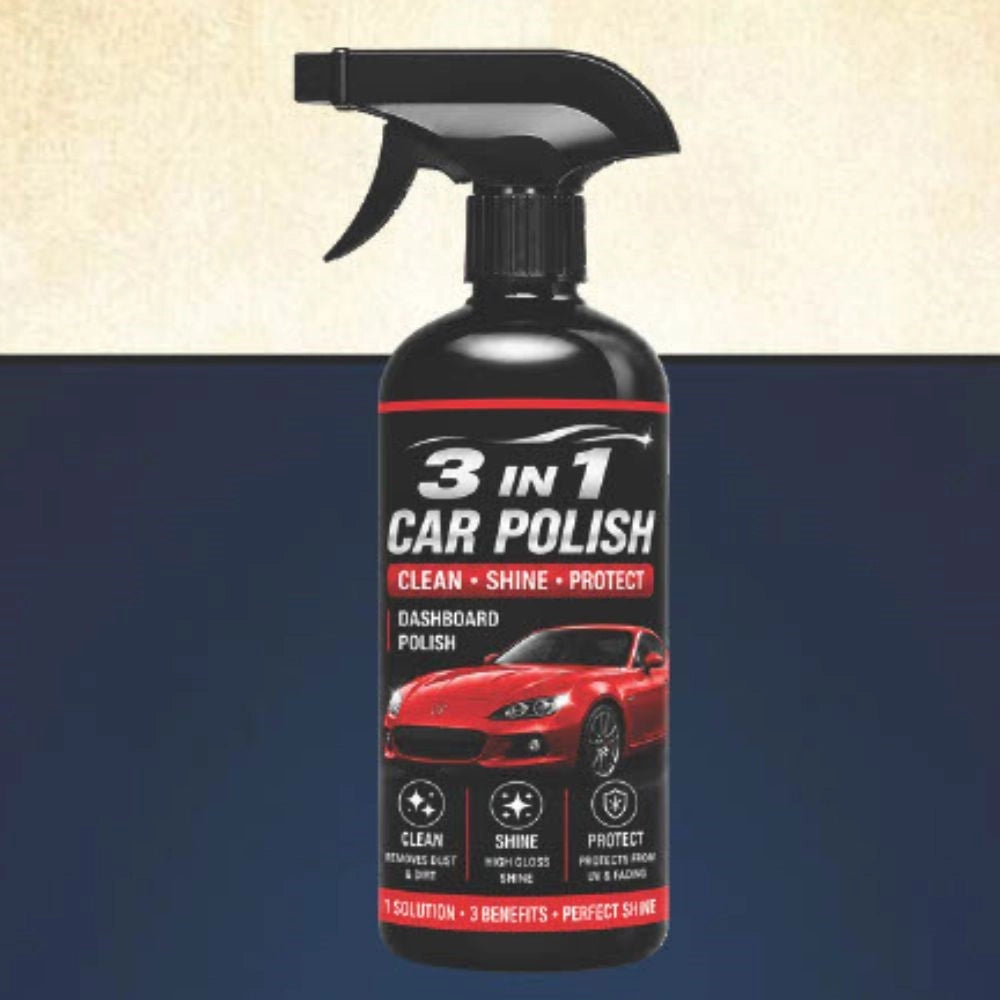 Amfyn Pack of 1 3-in-1 Car and Bike Polish Spray Bottles 100 ML