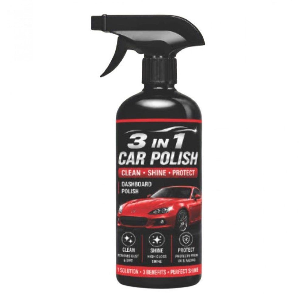 Amfyn Pack of 1 3-in-1 Car and Bike Polish Spray Bottles 100 ML