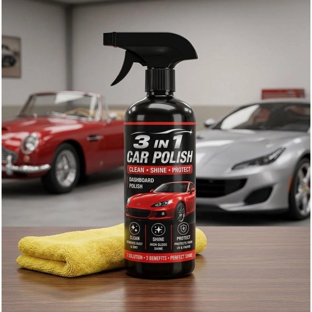 Amfyn Pack of 1 3-in-1 Car and Bike Polish Spray Bottles 100 ML