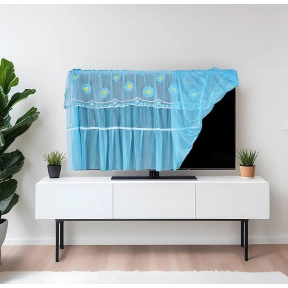 Amfyn Pack of 2 LED TV Cover (28-34 Inch) (40-45 Inch) (50-55 Inch) (Blue)