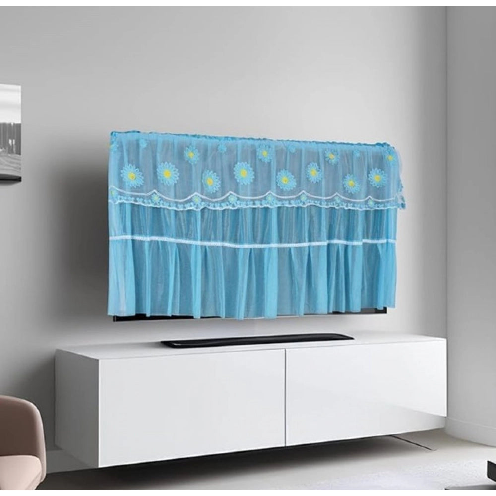 Amfyn Pack of 2 LED TV Cover (28-34 Inch) (40-45 Inch) (50-55 Inch) (Blue)