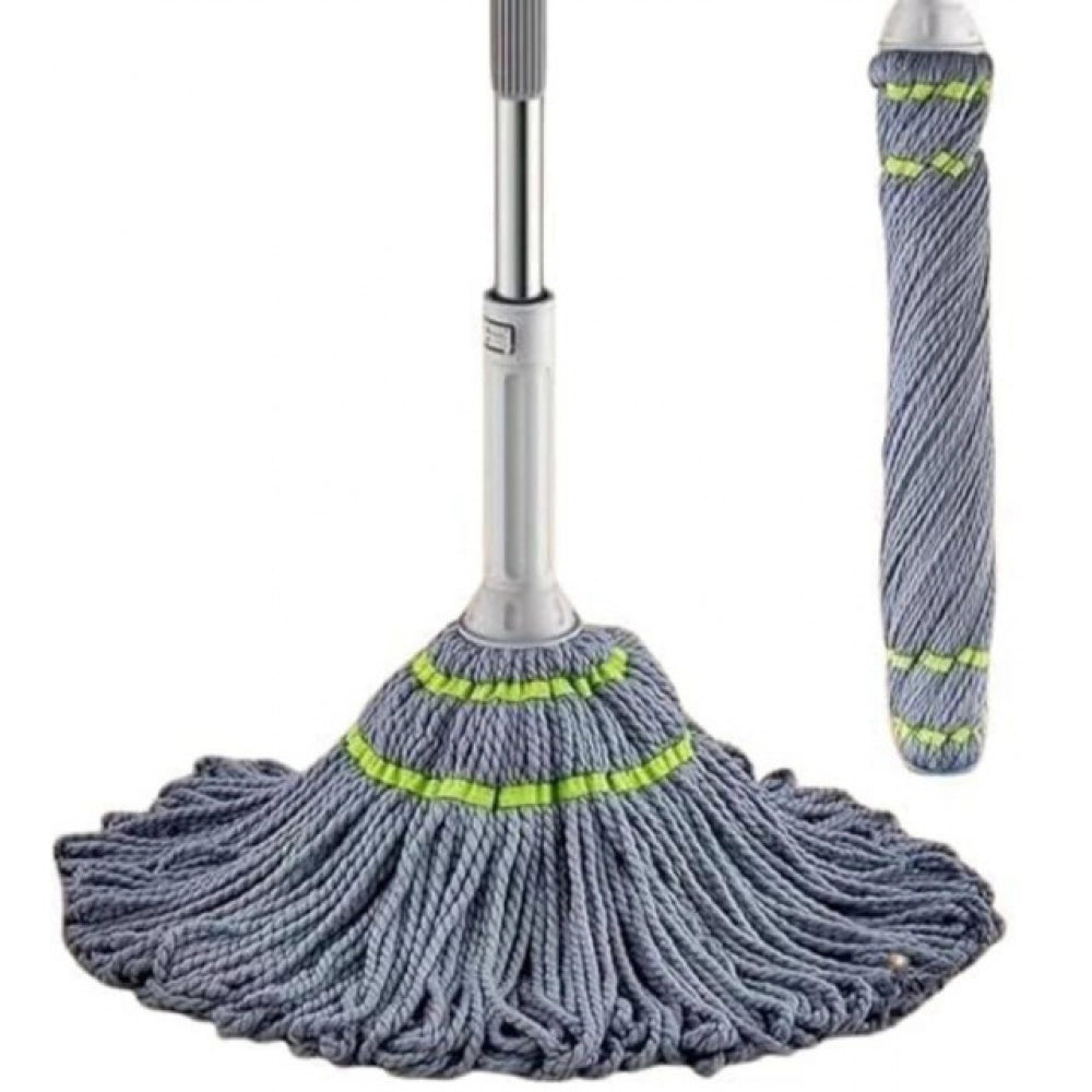 Amfyn Pack of 2 Microfiber Twist Mop for Floor Cleaning (Grey)