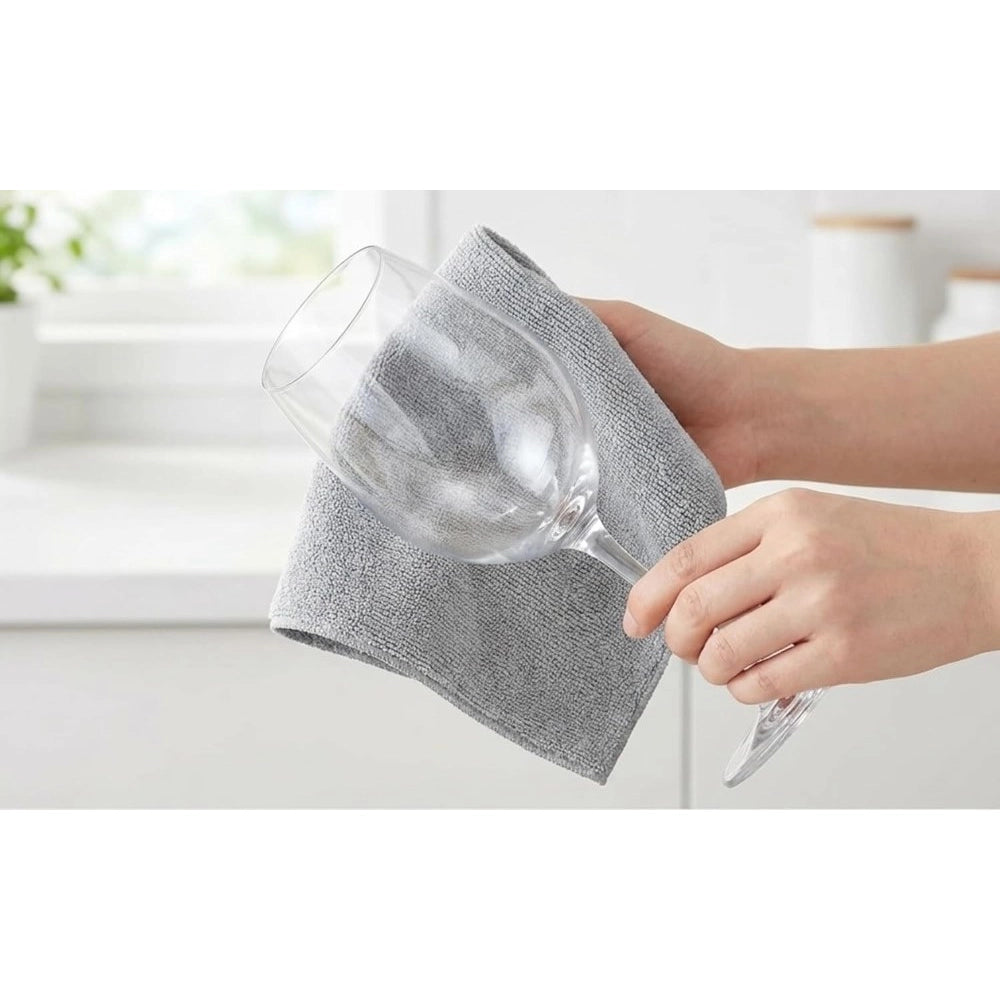 Amfyn Pack of 2 Microfiber Cleaning Cloth (Grey)
