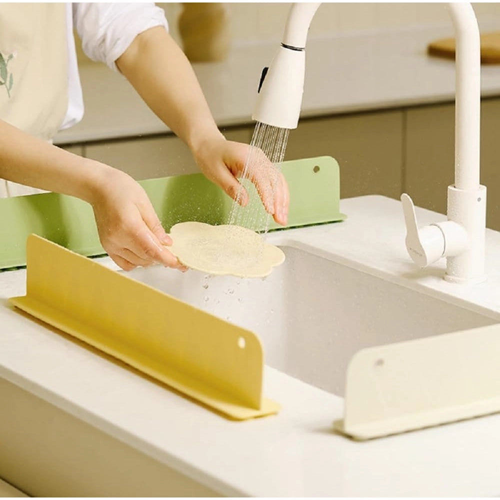Amfyn Silicone Sink Splash Guard for Kitchen (Multicolor)