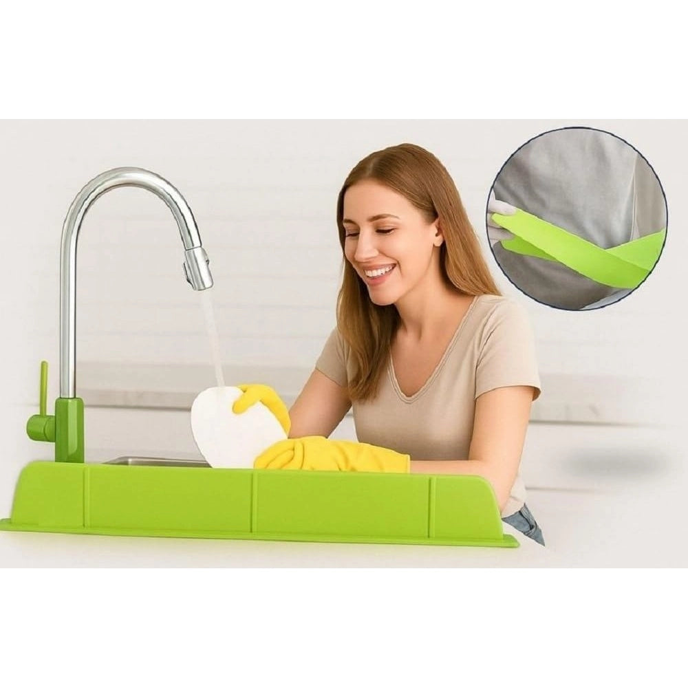 Amfyn Silicone Sink Splash Guard for Kitchen (Multicolor)