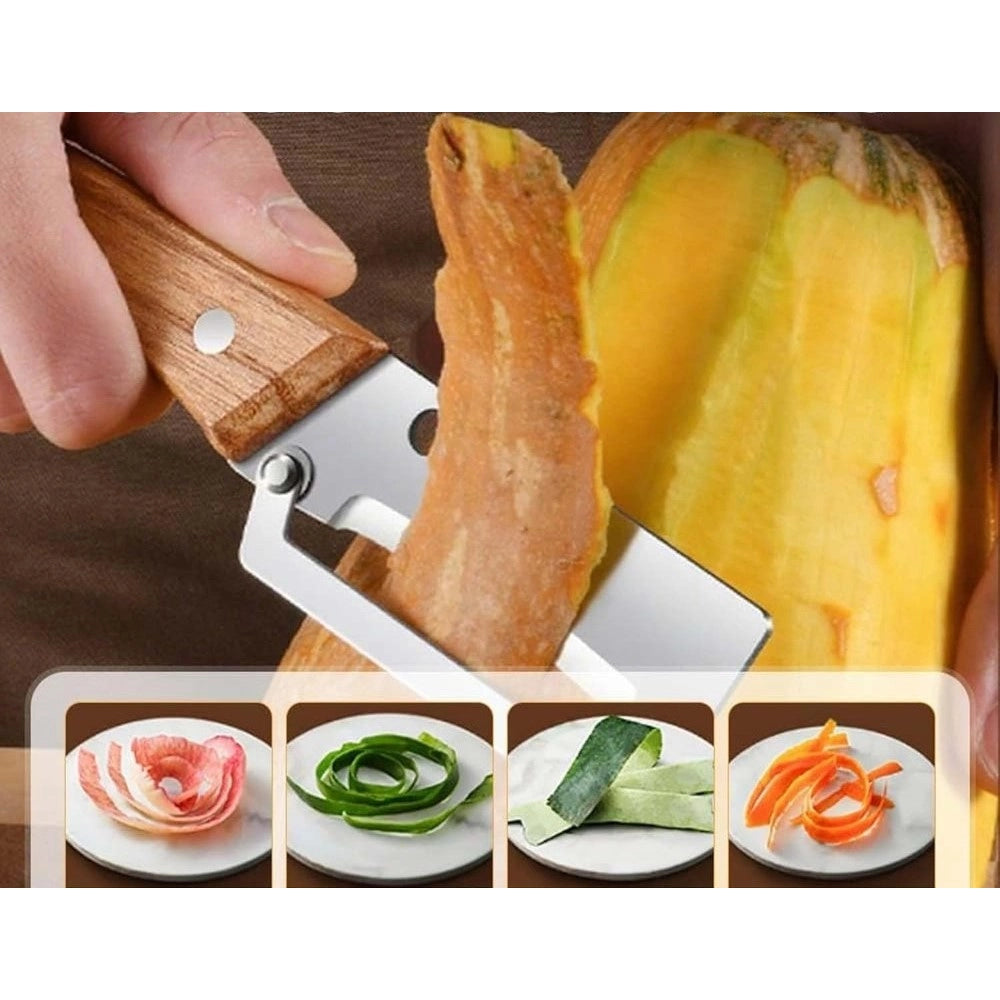 Amfyn Pack of 2 Multi Functional Vegetable Peeler (Multicolor)