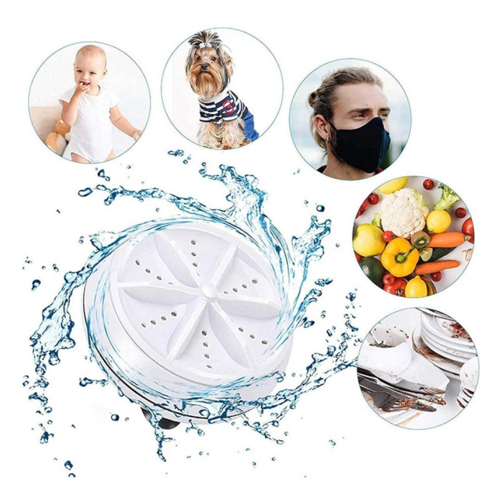 Amfyn Pack of 2 Mini Portable Turbine Washer (Multicolor)