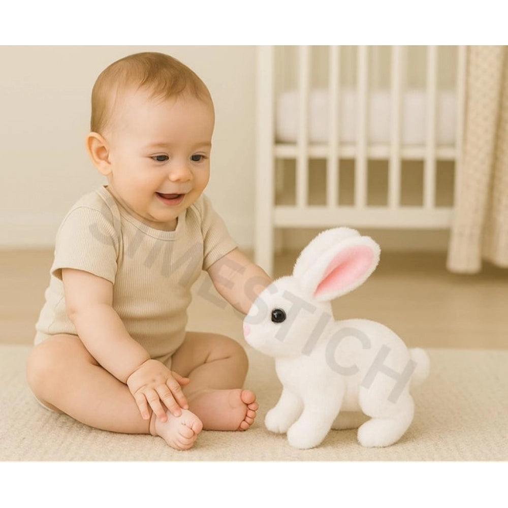 Amfyn Walking And Talking Rabbit (White)