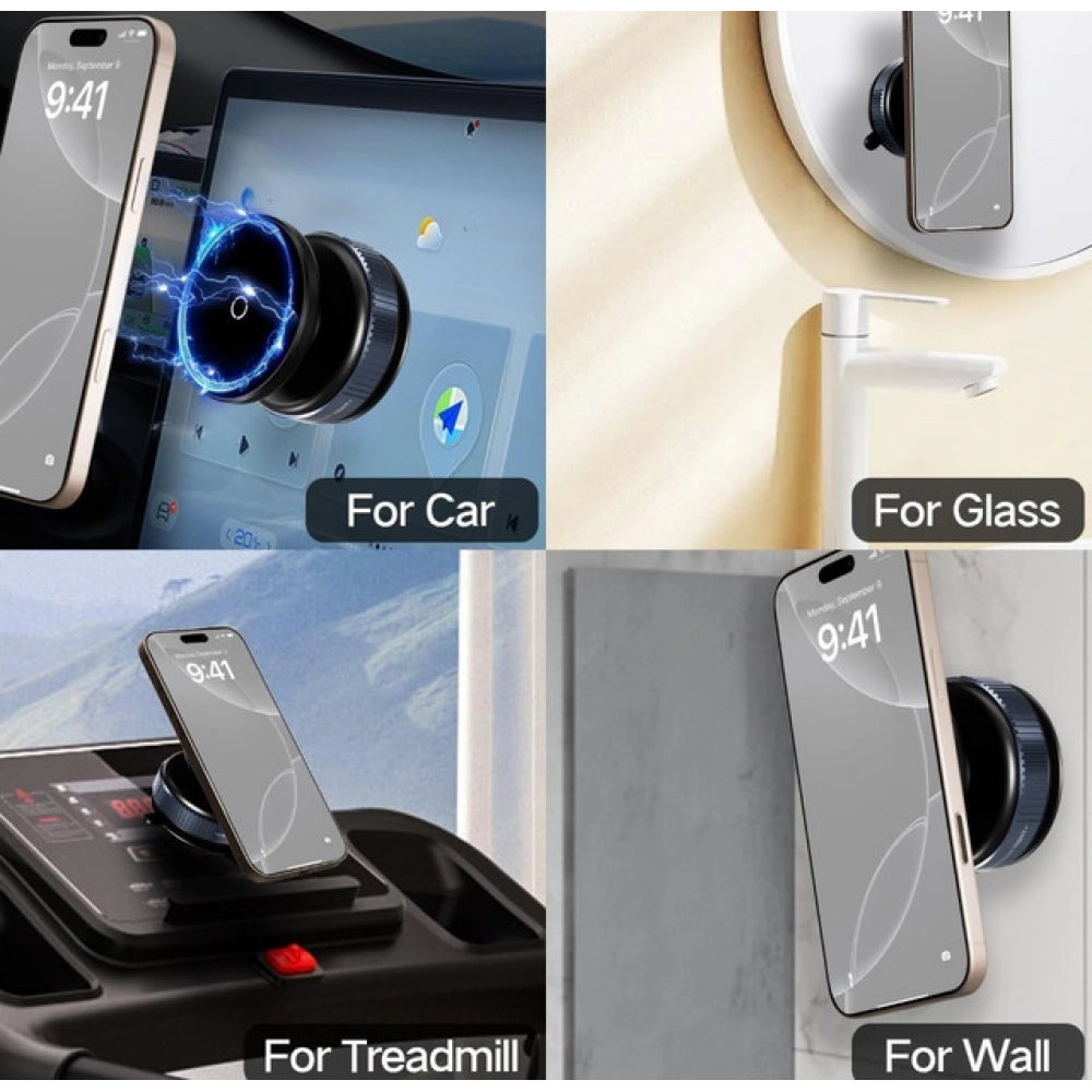 Amfyn Pack of 2 K009 Magnetic Phone Holder (Black)