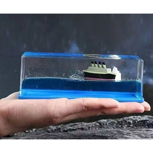 Amfyn Decorative Liquid Wave Cruise Ship (Blue)