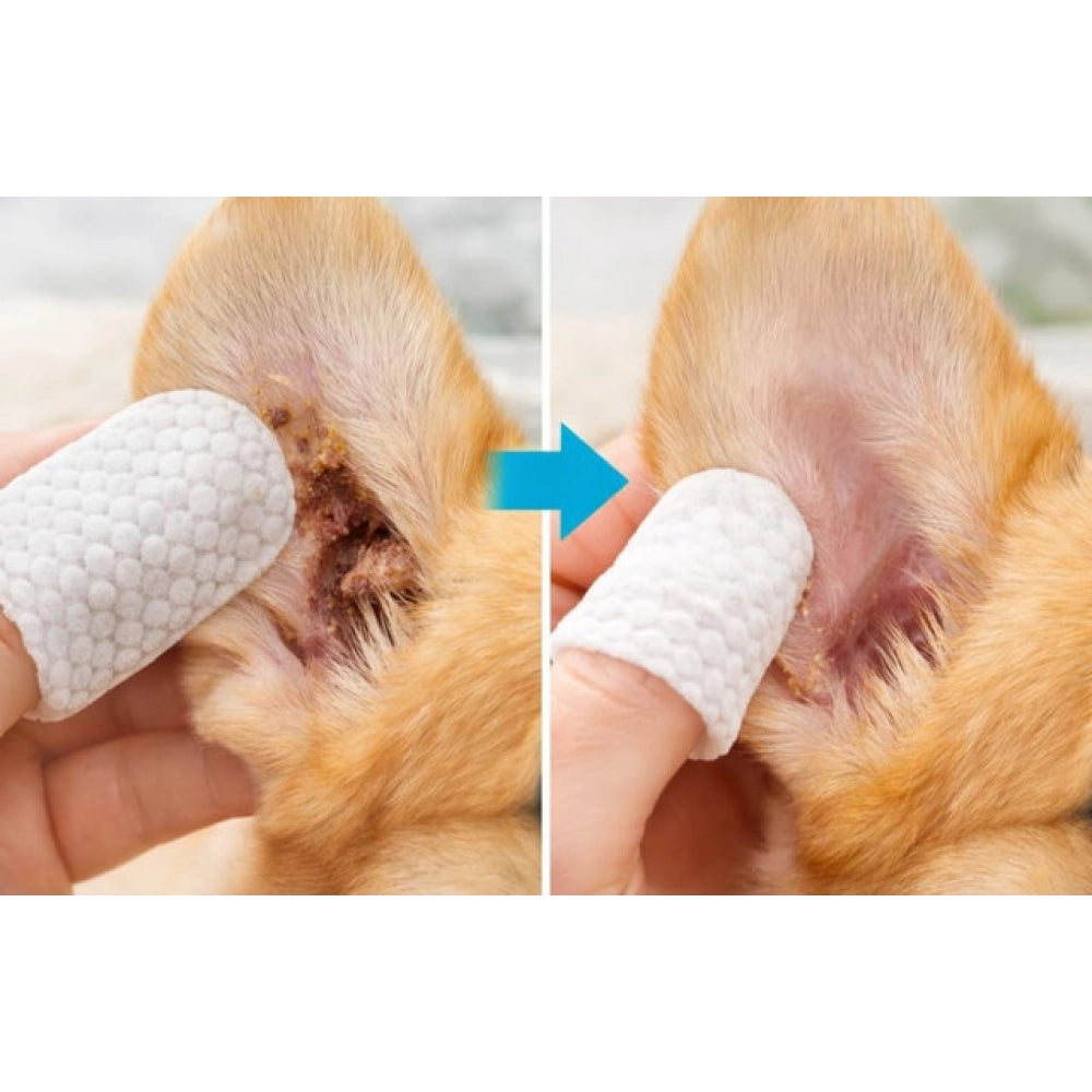 Amfyn Pack of 2 Pet Ear Cleaning Wipes (White)