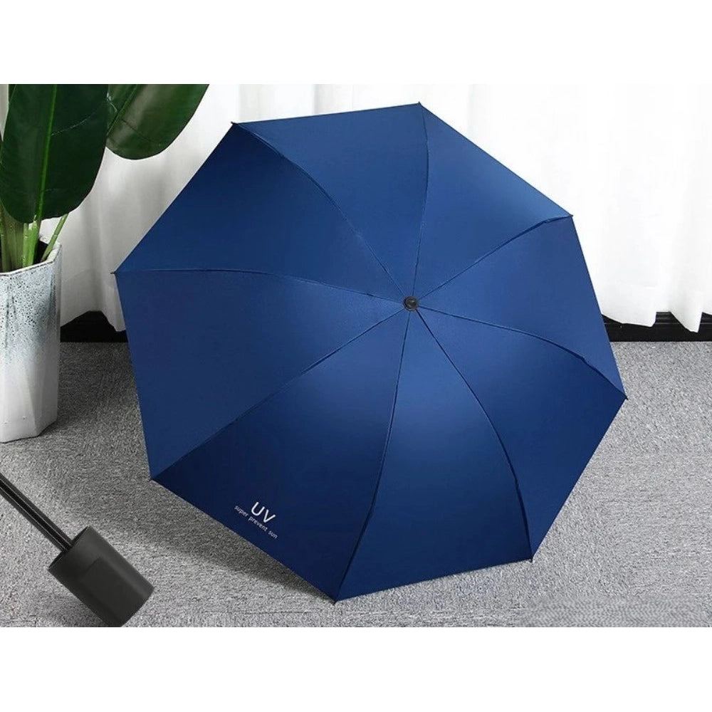 Amfyn Pack of 2 Auto Open Close UV Umbrella (Blue)
