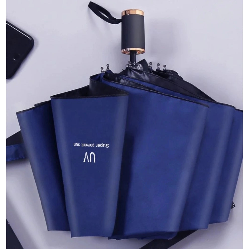 Amfyn Pack of 2 Auto Open Close UV Umbrella (Blue)